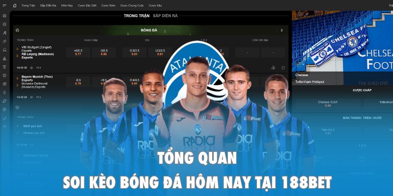 Tổng quan soi kèo bóng đá hôm nay tại 188BET